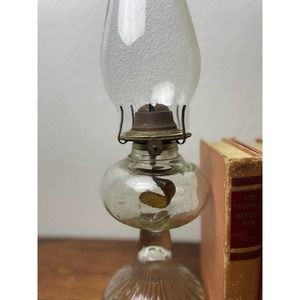 Vintage Glass P&A Eagle Oil Lamp
